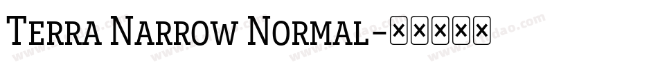 Terra Narrow Normal字体转换